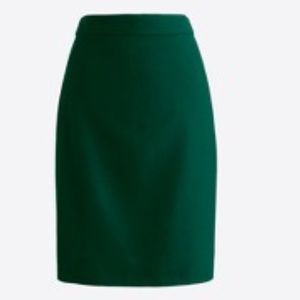 JCREW Double Serge Wool Pencil Skirt Size 10